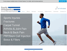 Tablet Screenshot of familyorthopedics.net